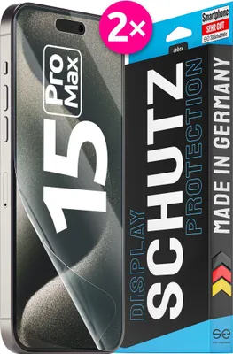 Produktbild von Smart Engineered SE0-F0101-0425-23-M, Apple, iPhone 15 Pro Max, Transparent, 2 Stück(e)