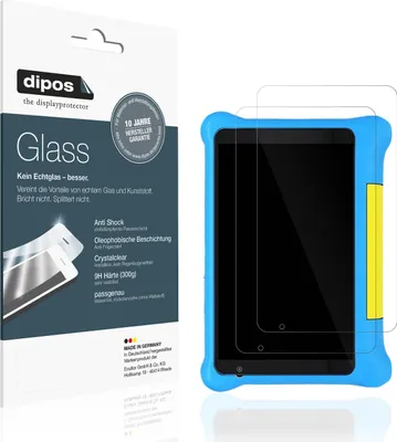 Produktbild von 2x Schutzfolie für Ainmel AMNC12 - Anti-Shock 9H Folie dipos Glass Kunststoffglas