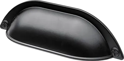 Produktbild von Hettich Möbelgriff Muldengriff 96 mm schwarz - 1 Stück