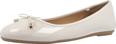 Produktbild von Fitters Footwear Ballerinas in Übergrößen Beige 2.514378 - Fiona Beige Patent große Damenschuhe