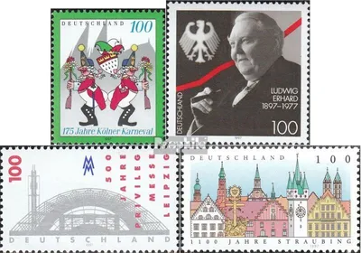 Produktbild von Briefmarken BRD (BR.Deutschland) 1997 Mi 1903,1904,1905,1910 (kompl.Ausg.) gestempelt 175 Jahre Kölner Karneval