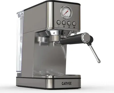 Obrázek produktu pro Espresso stroj - Plně automatický kávovar - 20 barů - Napěňovač mléka - 1,7 l nádržka na vodu - 1200 W - Rychlý ohřev termoblokem - Nerezová ocel