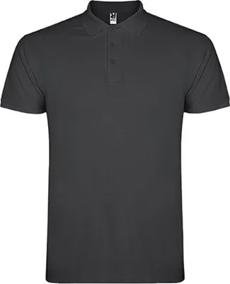 Produktbild von Roly PO6638 | Herren Star Poloshirt, Piqué - Farbe: Dark Lead 46 - Größe: 3XL