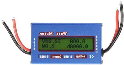 Zdjęcie produktu dla Cyfrowy watomierz 60 V 100 A o wysokiej precyzji, profesjonalny miernik prądu z funkcją woltomierza i amperomierza.
