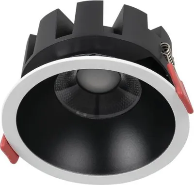Obrázek produktu pro LED stropní svítidlo 15 W CCT 2700 K-4000 K-6500 K adresovatelný kulatý stříbrný profil Ø 90-100 mm s čipy OSRAM a ovladačem KGP Černá barva
