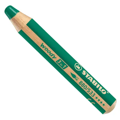 Produktbild von STABILO woody 3 in 1 – Multitalent-Bleistift – Dunkelgrün