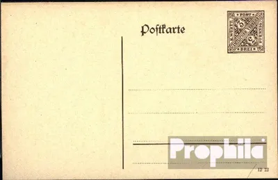Produktbild von Belege Ganzsachen Württemberg 1910 DP42I b Dienstpostkarte  Ziffer