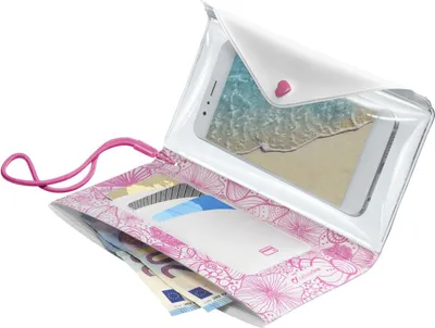Produktbild von Cellularline Voyager Pochette - Universal, Strandaktivität, Bargeld, Kreditkarte, Dokument, Smartphone, Kiefer, Weiß, IPX4, 17 cm, 8,5 cm