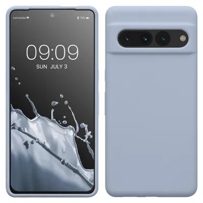 Produktbild von kwmobile Handyhülle für Google Pixel 7 Pro Hülle, für Pixel 7 Pro Case - Hülle Silikon - kabelloses Laden - Hellblau matt