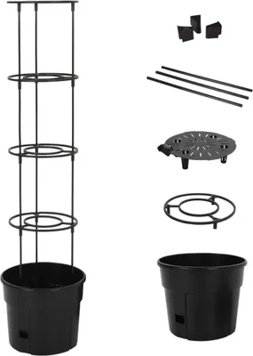 Produktbild von Tomatentopf Anthrazit Ø29,5x115 cm Polypropylen