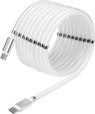 Produktbild von Renkforce USB-Kabel USB 2.0 USB-C® Stecker, USB-C® Stecker 2.00 m Weiß vergoldete Steckkontakte TO-6886785