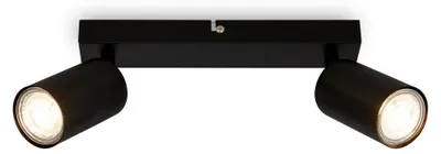 Image de Briloner Plafonnier, orientable, on/off via interrupteur mural, noir, dimensions: 15,5x5,5x25,5 cm