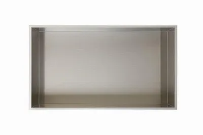 Produktbild von Profielenloods – Einbaunische – Gebürstetes Silber – 60 × 30 × 8,5 cm – Edelstahl