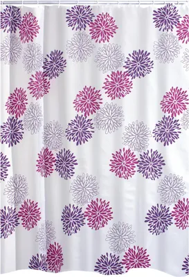 Produktbild von Ridder Duschvorhang Textil Sandra 180x200 cm violett 403060