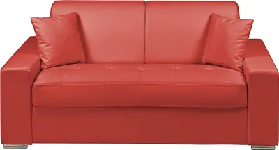 Produktbild von 2-Sitzer-Sofa mit Express-Klappmechanismus aus  EMIR - Farbe: rot - Liegefläche: 120 cm - Matratze 14 cm