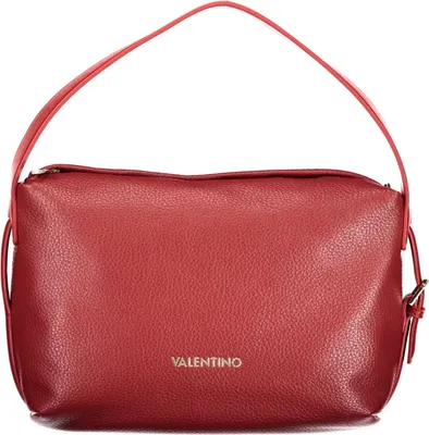 Produktbild von Stylische Rote Damenschultertasche mit Recyceltem Material & Innenfächern