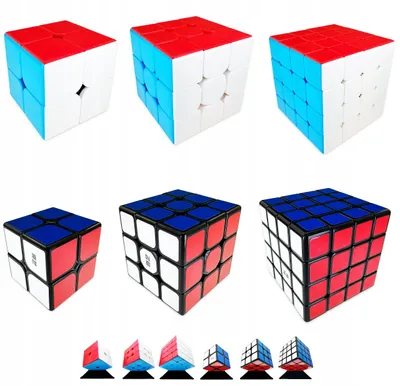 Produktbild von MoYu QiYi Würfel-Set 2x2 3x3 4x4 Schnell Verstellbar