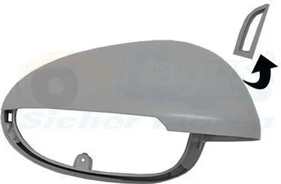 Produktbild von VAN WEZEL 7421846 Außenspiegel Abdeckung Kappe Rechts für PORSCHE Macan (95B) Grundiert Spiegelkappe