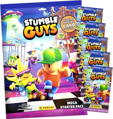 Produktbild von Panini Stumble Guys Karten Serie 2 - Sammelkarten Trading Cards - 1 Starter + 5 Booster