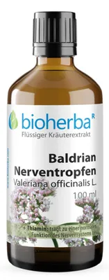 Produktbild von Bioherba Baldrian Nerventropfen Valeriana officinalis L. Tinktur 100 ml