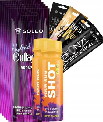 Productafbeelding van Soleo Collagen Hybrid Bronzer bruiningslotion 5 stuks 15 ml Bruiningsset