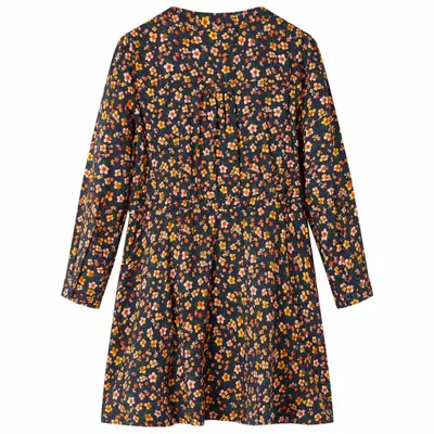 Immagine prodotto di vidaXL Abito da bambino con maniche lunghe blu navy 116