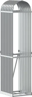 Obrázek produktu pro vidaXL Přístřešek na palivové dřevo světle šedý 40x45x170 cm Pozinkovaná ocel