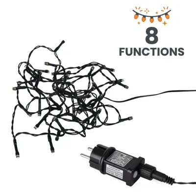 Imagen del producto de 3.12 Guirnalda navideña con 40 LEDs, luz blanca cálida