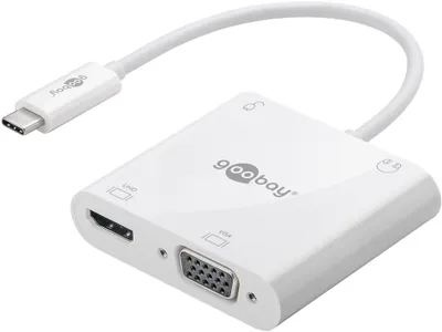 Obrázok produktu pre Goobay | USB-C multiport adapter HDMI + VGA + PD 100 W | 52418