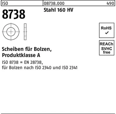 Produktbild von Reyher  Scheiben ISO 8738 Stahl 10 (1000 Stück)
