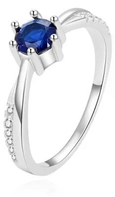 Image de Magnifique bague en argent avec zircon cubique AGG305L, 52 mm