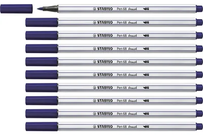 Produktbild von STABILO Premium-Filzstift mit Pinselspitze für variable Strichstärken - Pen 68 brush -…