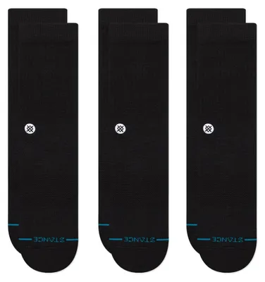 Produktbild von Stance Icon 3 Pack Crew Socken Schwarz