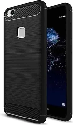 Produktbild von Carbon Shield TPU Hülle für Huawei Mate 30 Lite - Schwarz KP19418