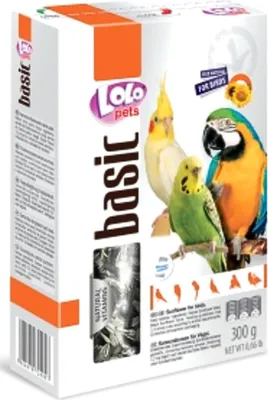 Immagine prodotto di LOLO PETS BASIC - Semi di girasole grandi per pappagalli 300g