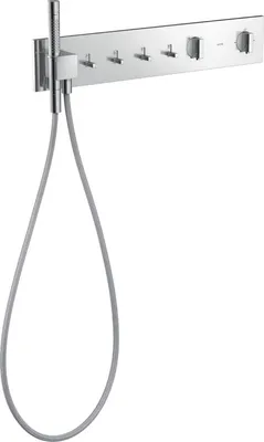 Productafbeelding van Thermostaatmodule AXOR ShowerComposition, inbouwmodel, 610 / 110, 4 uitgangen, chroom