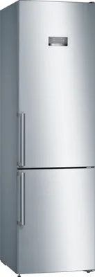 Produktbild von BOSCH freistehender Kombikühlschrank - SER4 - KGN397LEQ - 368L - No Frost - Edelstahloptik