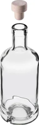 Image de Bouteille en verre - 500 ml (0,5 l) - Avec bouchon en plastique - Lot de 50