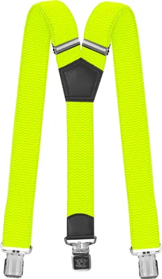 Produktbild von Fabio Farini - 1 Stück 4cm Breites Y-Design verstellbar mit extra starken Clipverschluss, Neongelb