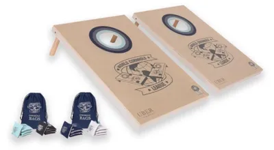 Image de Ensemble de jeu de cornhole "Doppel Board" de la World Cornhole League, avec sac de transport