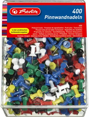 Produktbild von Pinwandnadeln VE=31x400 Stück sortiert