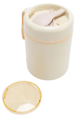 Elektrische Lunchbox 600 ml, 60°C, Edelstahl, USB, beige