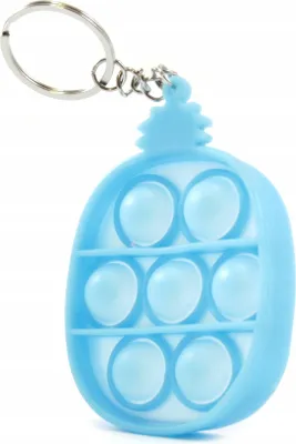Produktbild von Pop It Ananas Schlüsselanhänger Anti-Stress Fidget Toy Silikon Bunt Entspannung