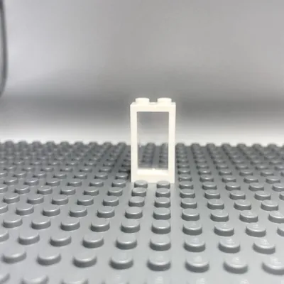 Produktbild von LEGO® 1x2x3 Fenster Transparent Weißer Rahmen für Haus, Gebäude NEU! Menge 10x
