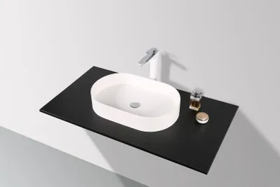 Produktbild von SLIM - DESIGN Mineralguss Aufsatzwaschtisch MAW2363
