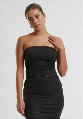 Obrázok produktu pre Urban Classics Dámske lesklé bandeau čierne - XL