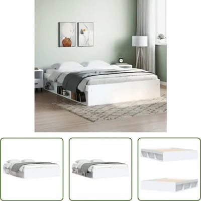 Produktbild von The Living Store Bettgestell Weiß 140x200 cm