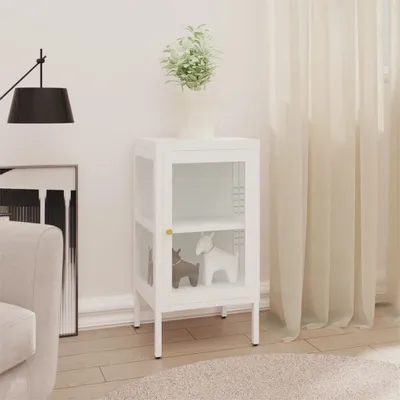 Image de vidaXL Sideboard 38x35x70 cm Métal et verre