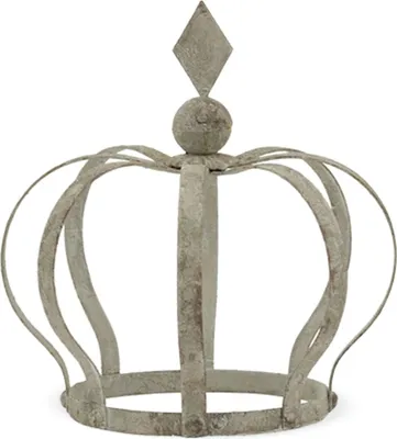 Immagine prodotto di Corone in metallo grigio shabby - varie dimensioni