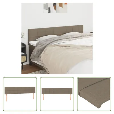 Produktbild von The Living Store Kopfteile 2 Stk. Taupe 100x5x78/88 cm Stoff